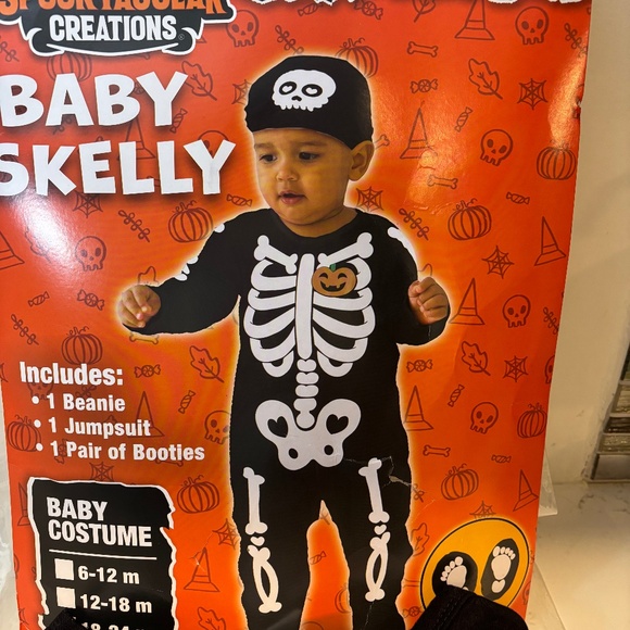 *Read* Spooktacular Creations Baby Skeleton "Skelly" Costume Size 18-24 Months - Picture 1 of 11
